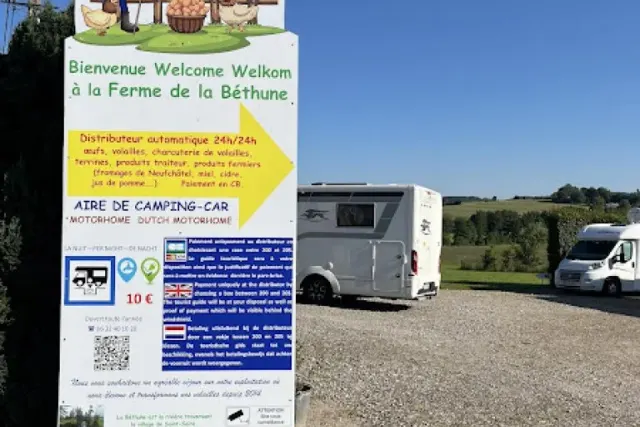 Aire de stationnement de La Ferme de Béthune
