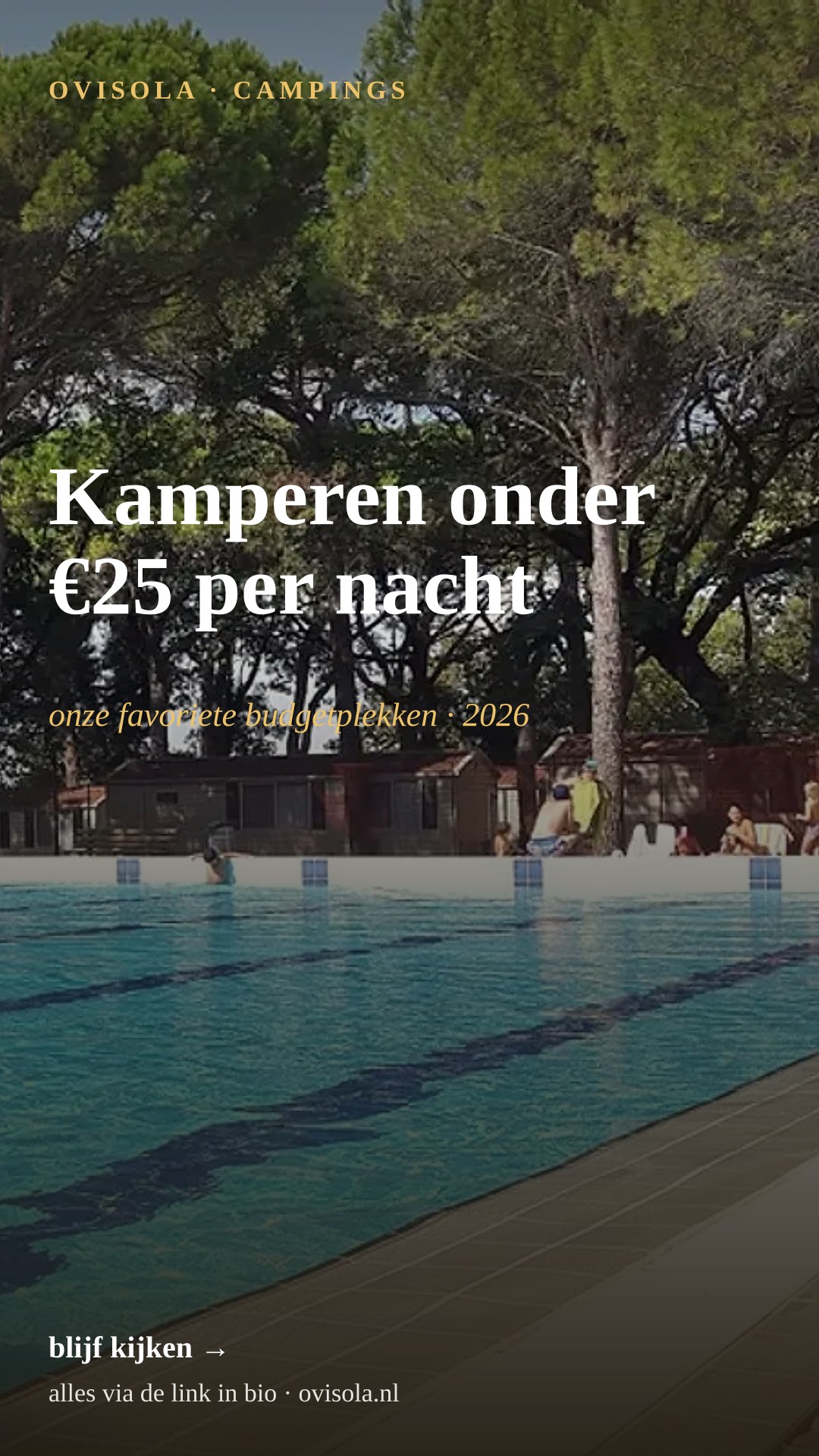 Kamperen onder €25 per nacht 💶