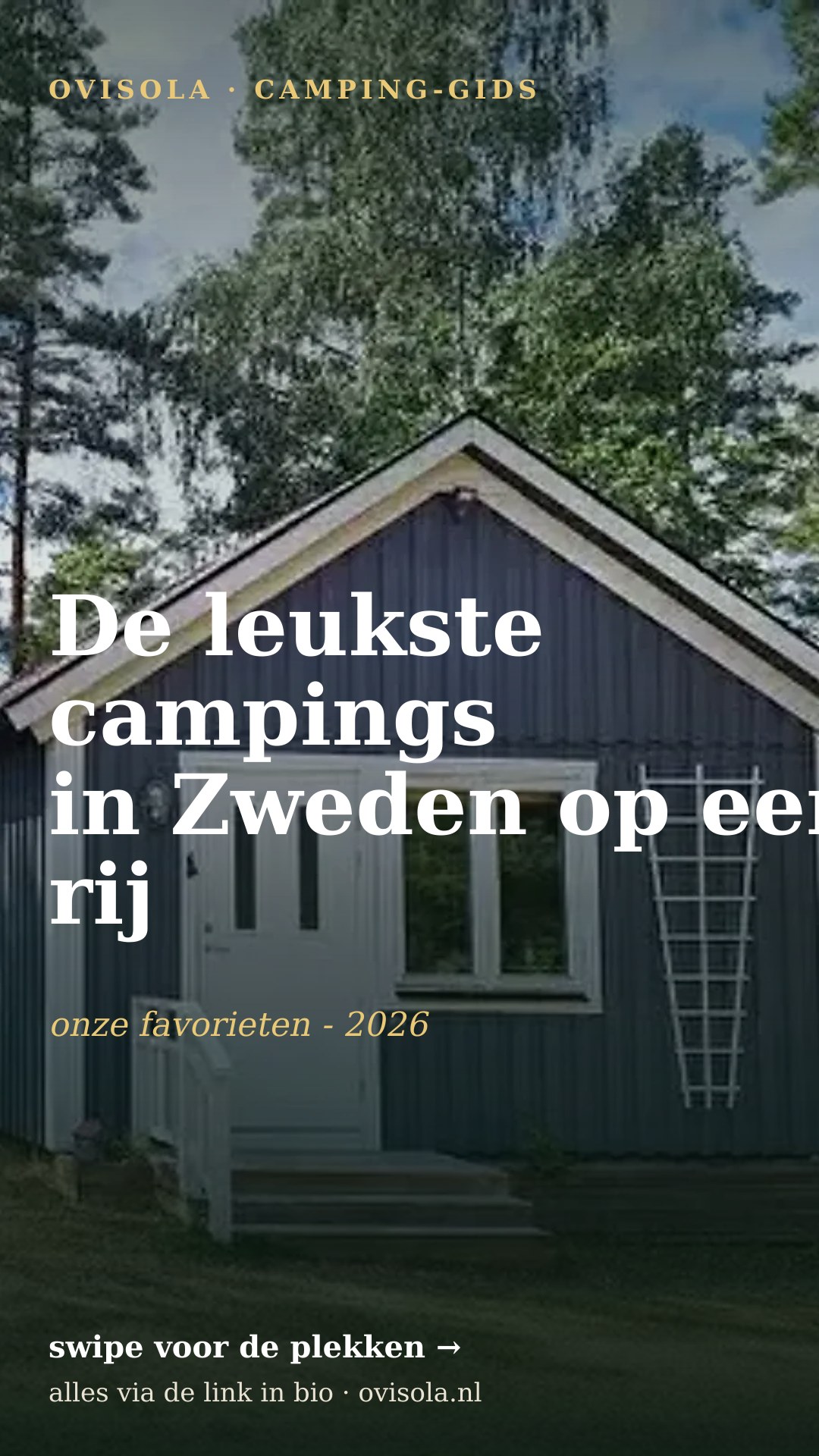 De leukste campings in Zweden op een rij